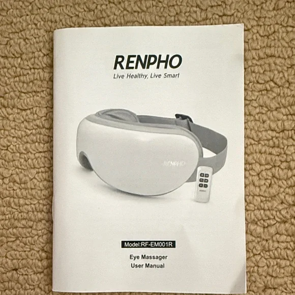Black Renpho Eye Massager with Remote - Picture 2 of 6